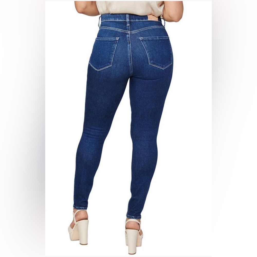 PAIGE High Rise Dark Blue Skinny Jeans